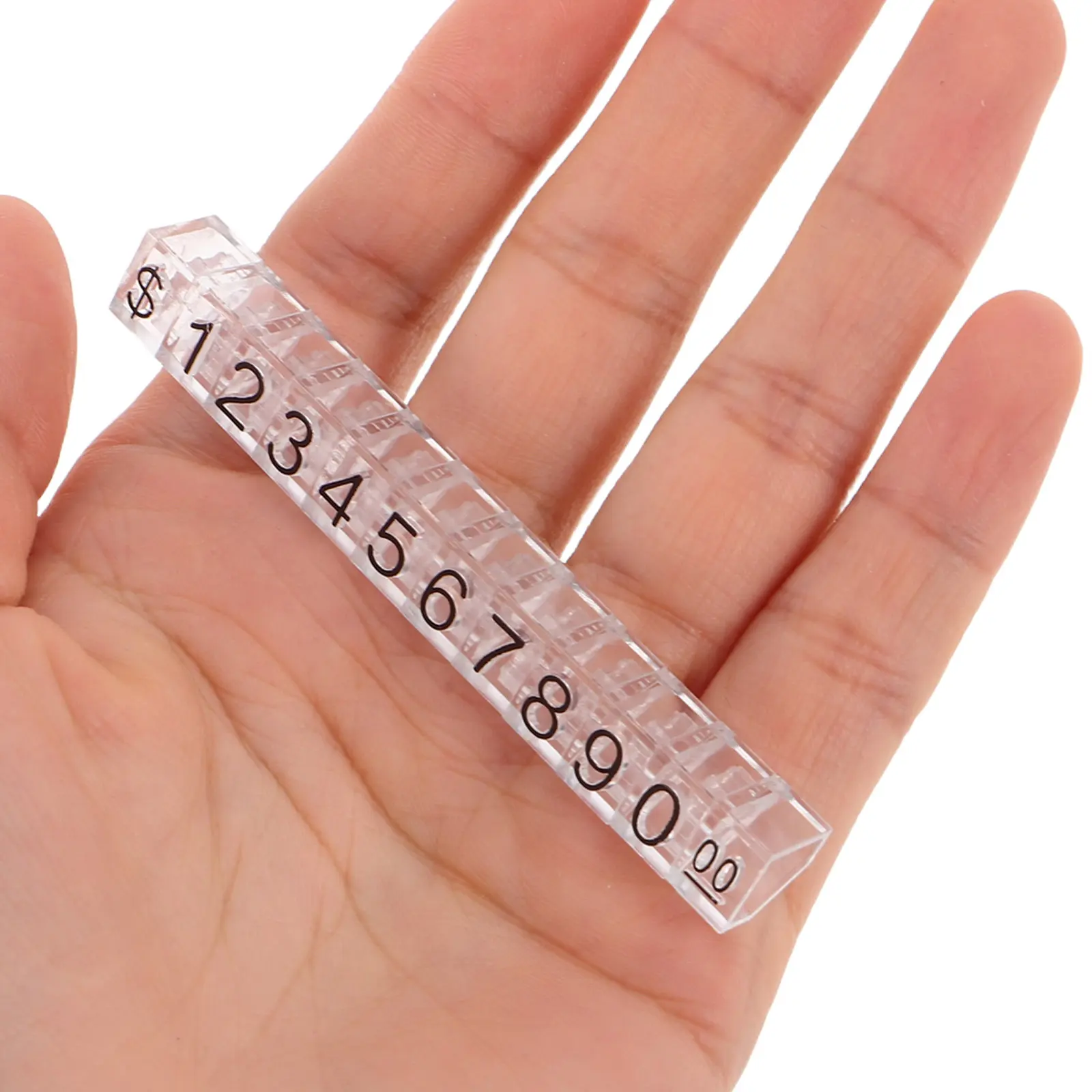 

10 Sets Electronic Price Display Cube Adjustable Mini Number Blocks Jewelry Retail Price Signs Counter Label Holders