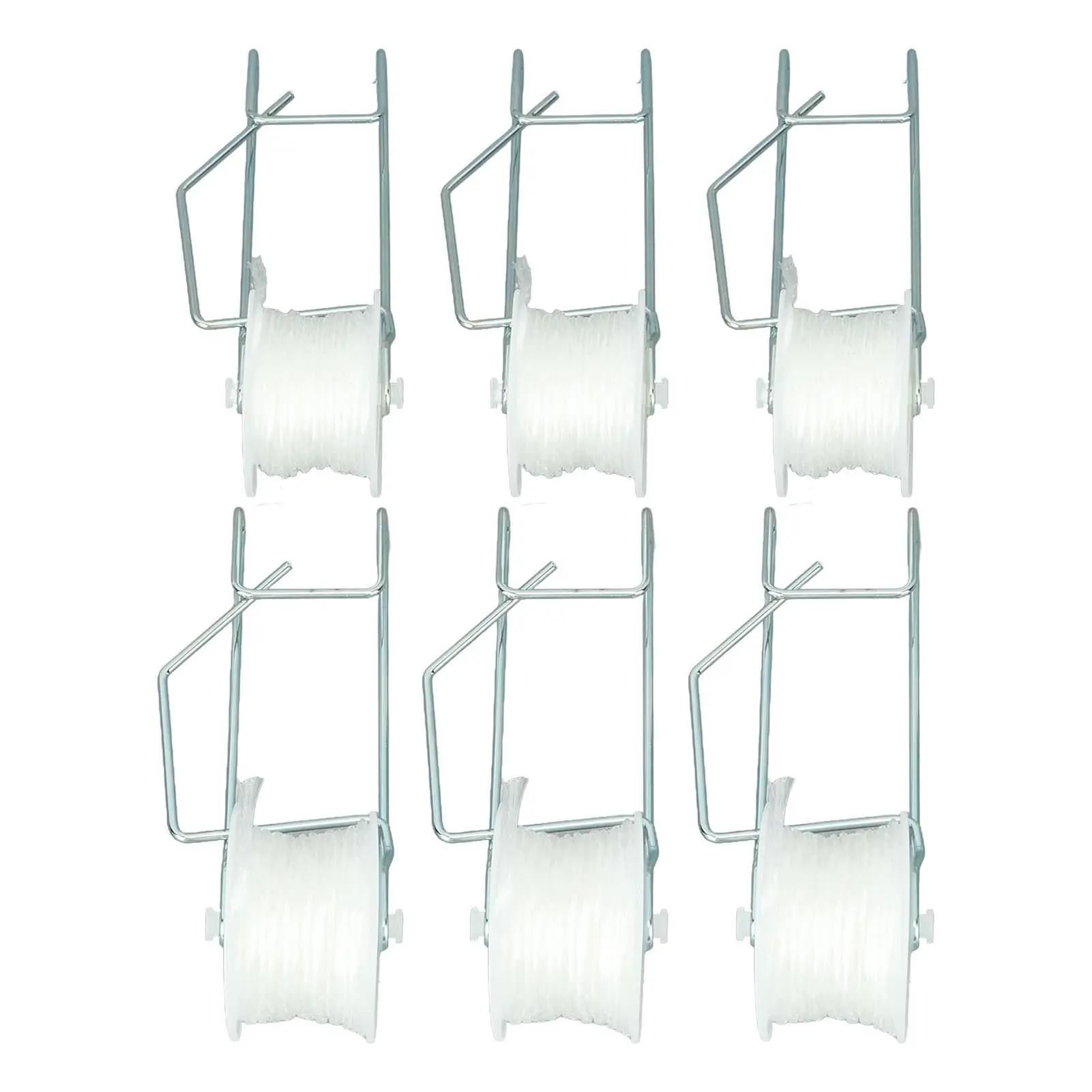 

6Pcs for tomato Support Hooks Set - Greenhouse Roller Hooks for Cherry Tomatoes with 15m Plant Support Line