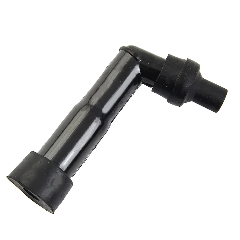 1pc Auto Motorcycle Black 10-12mm Motorcycle Spark Plug Cap Resistor Cover Black 102º  XD05F-R Electrical Ignition Spark Plugs