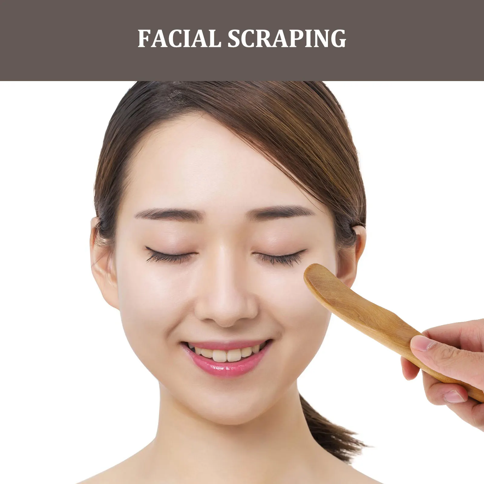 

Sturdy Sandalwood Massage Board Gua Sha Scraping Tool Face Skin Lightweight Durable Wooden Muscle Relaxer Home