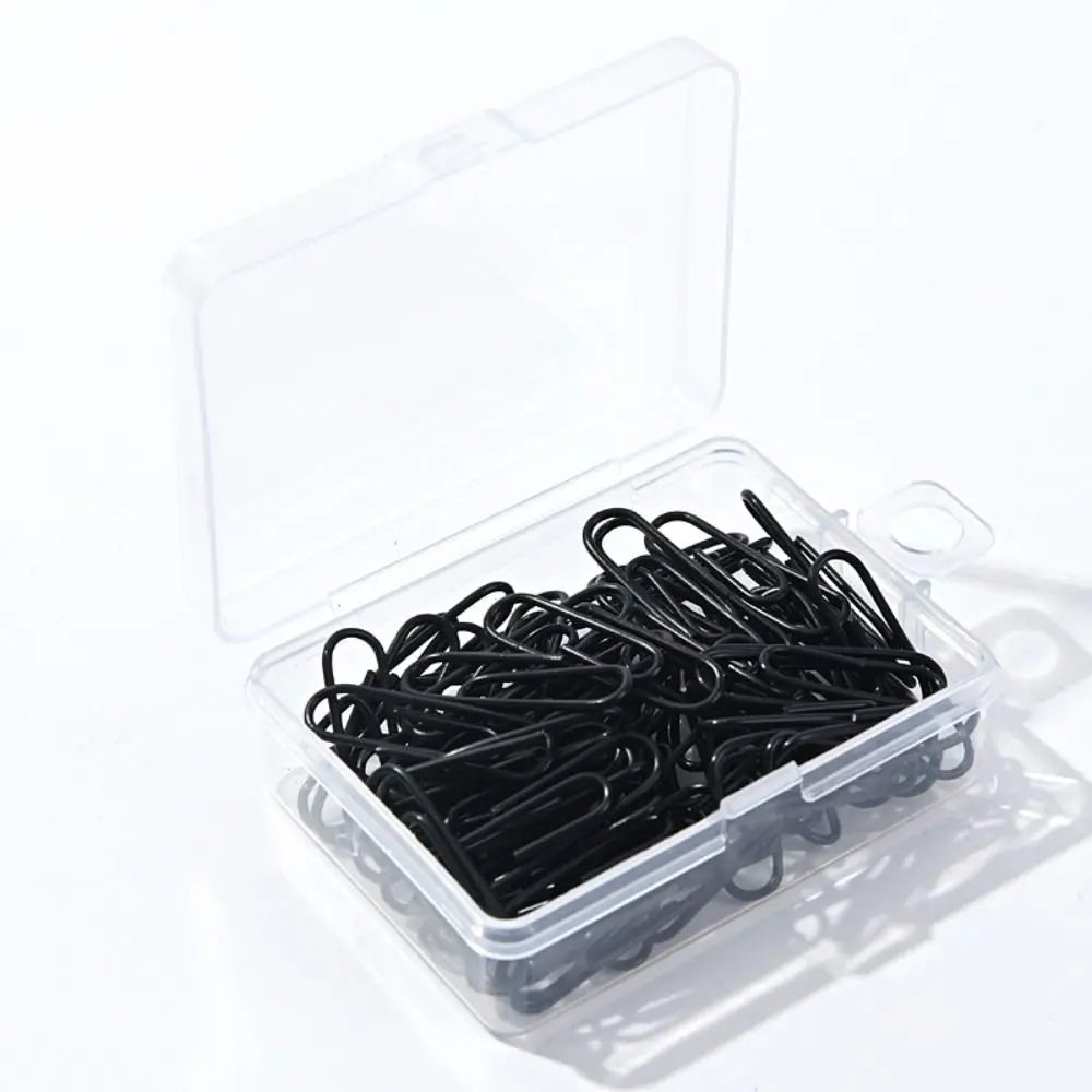 

50PCS Mini Creative Metal Paper Clips Alloy Colored Bookmark Clip Binding Binder Clamps Binding