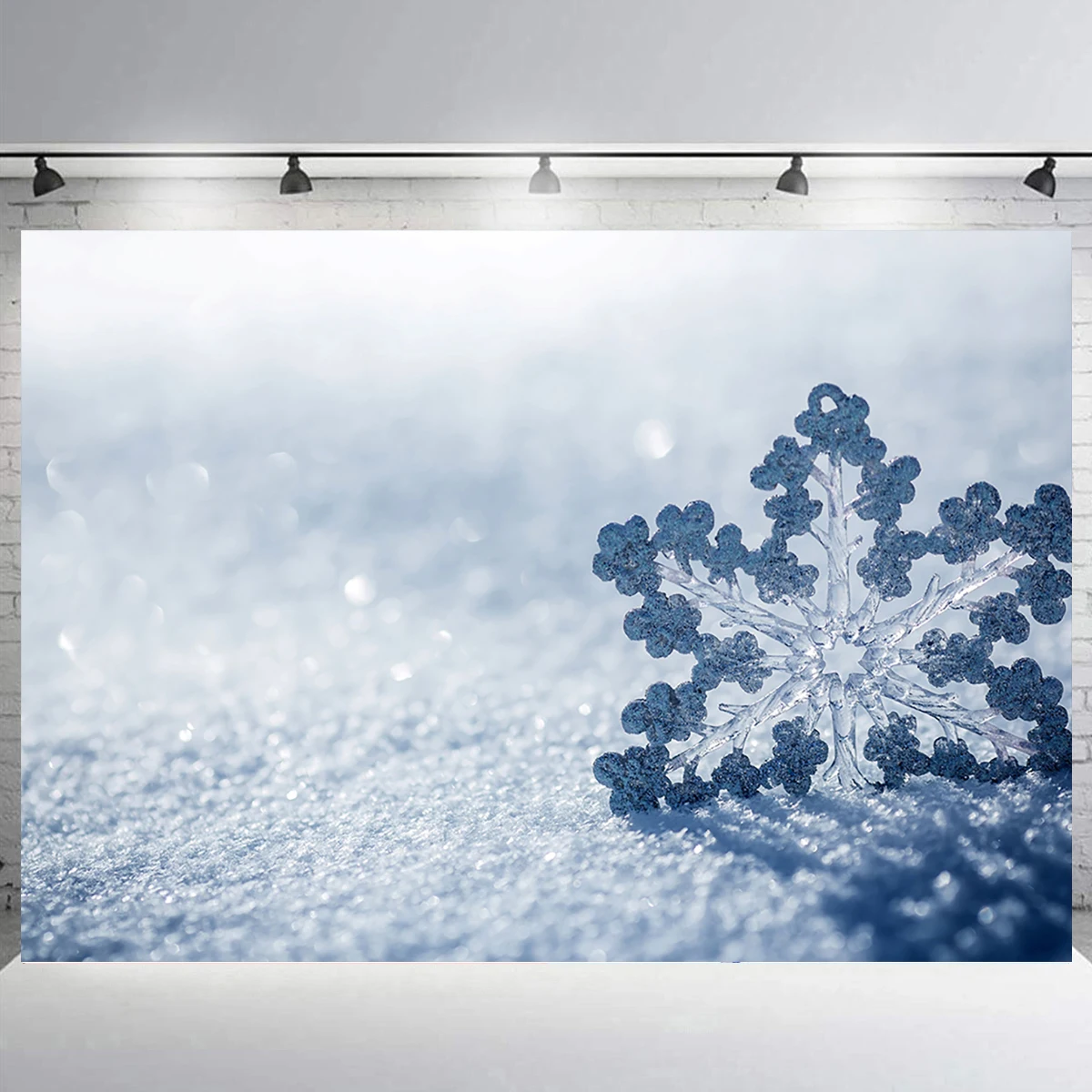 

Winter Snowflake Backdrop Nature Theme Sunshine Photography Background Party Wall Decration Banner Photo Studio Props