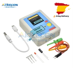 Probador de transistores LCR-T7 T7, medidor de capacitancia de triodo de diodo TFT, LCR, ESR, NPN, PNP, MOSFET, IR, multímetro multifunción