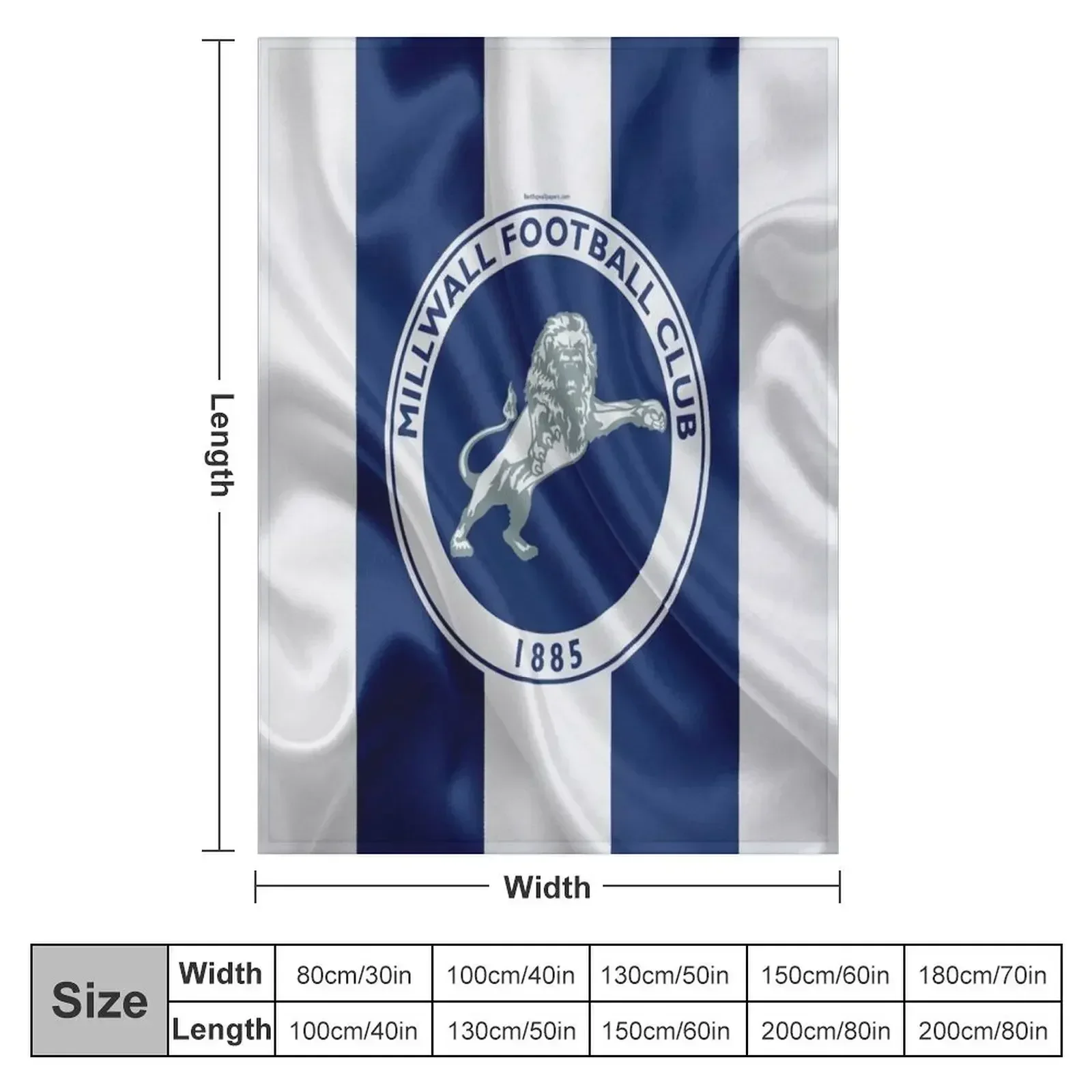 MILLWALL FBC Throw Blanket Thins Extra Large Throw Vintage Luxury Throw Blankets