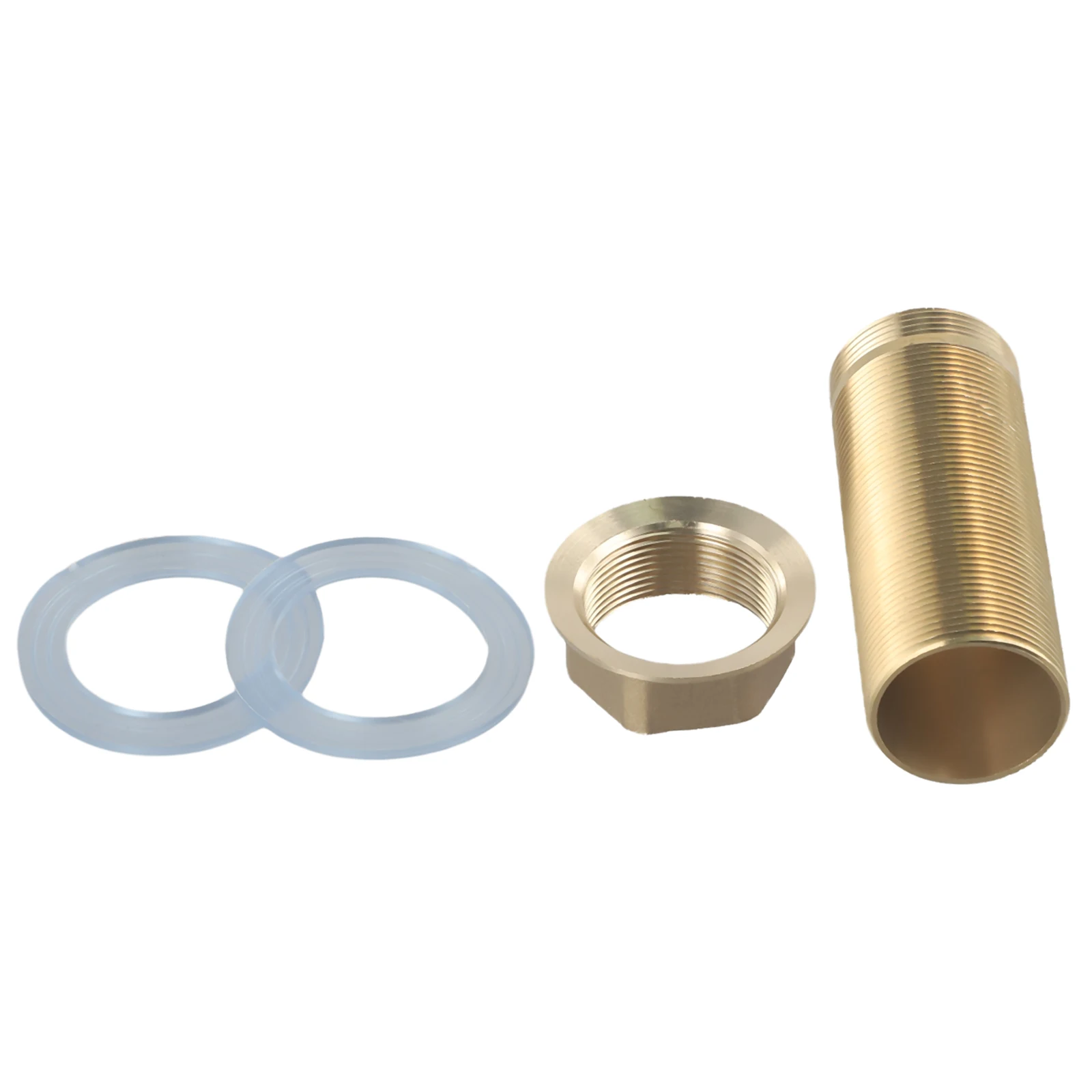 Threaded Brass Tube Nut Installation Parts, Kitchen Basin Mixer Tap Repair Fitting Kit, Materials for Long Lasting Performance