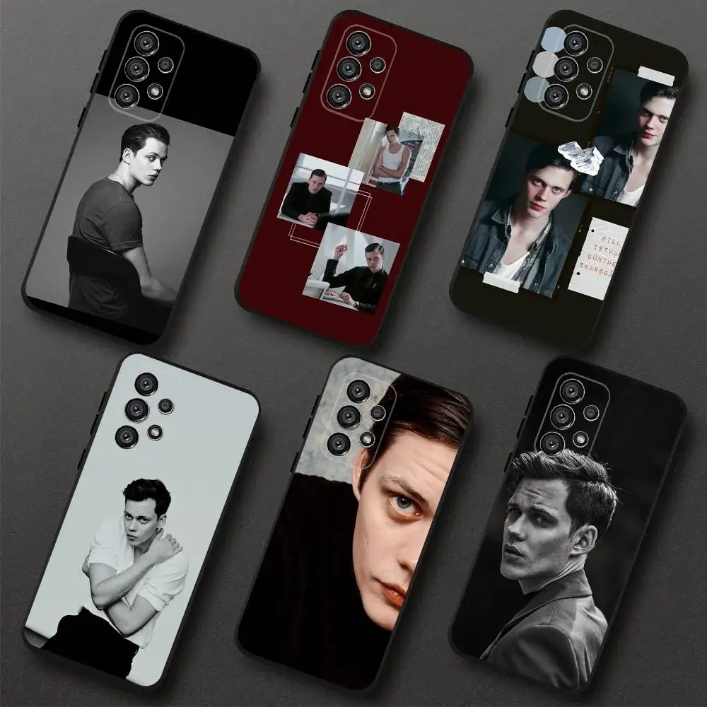 

Bill Skarsgard Phone Case For Samsung S 25,24,23,22,30,21,10,9,Ultra,Plus,Lite,FE,4,5G Black Soft Case