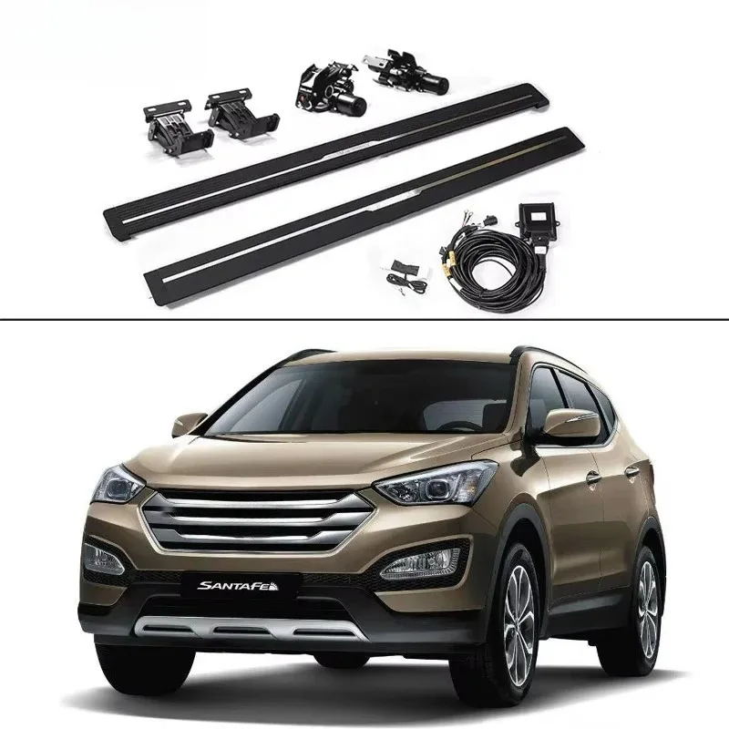 

Automatic Powered Side Steps Electric Retractable Running Board Foldable Footboard Exterior Ne bar for Santa Fe