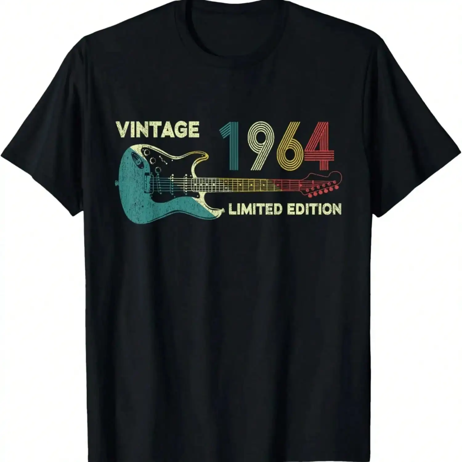 

Vintage Guitar Player Made In 1964 Birthday T-Shirt Unisex Summer Soft Tops Print Original Design Gifts T-Shirts