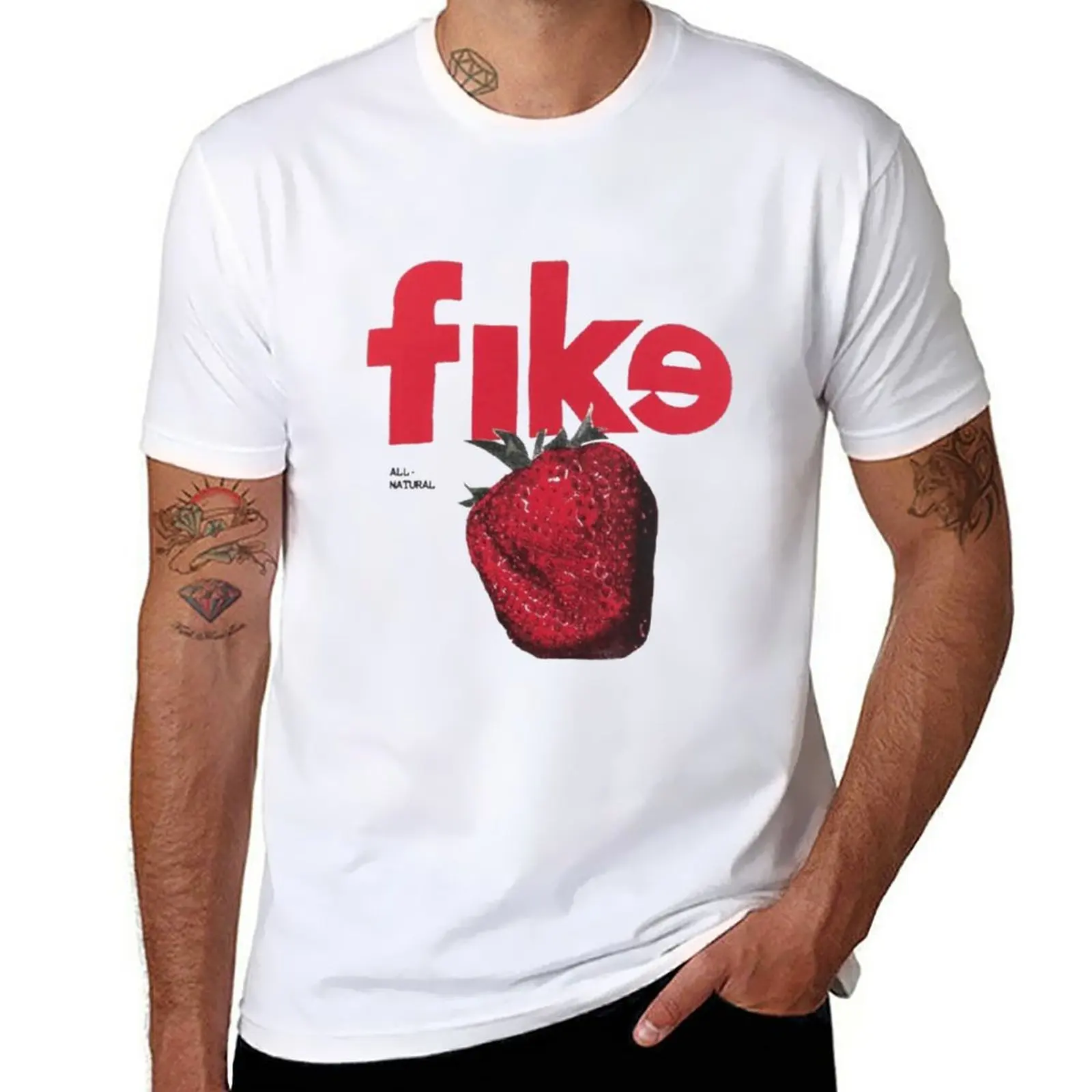 

New Fike Dominic T-Shirt summer tops Tee shirt blank t shirts hippie clothes mens white t shirts