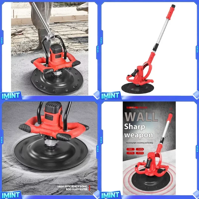 Hot Sale Professional Electric Power Trowel with Extension Handle | Multi-Function Concrete Finisher for Pavement Wall and