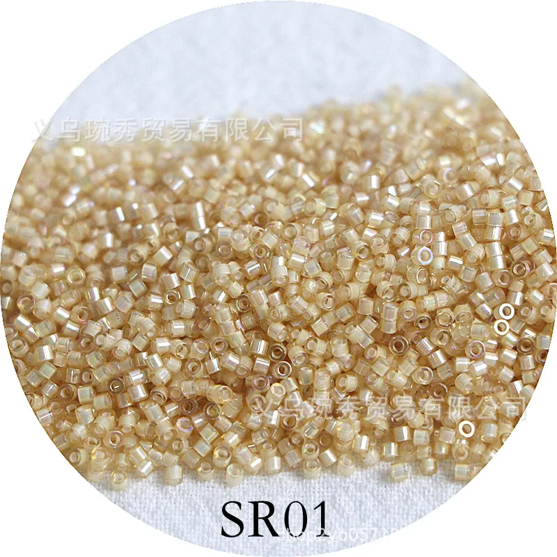 1.6mm domestic gold embryo iridescent antique beads handmade DIY beaded loose beads