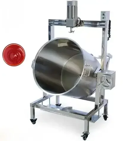 Industrial Cooking Jam Chilli Sauce Cooking Stirring Double steams jacketed kettle Tomato Sauce Mixer Making Machine