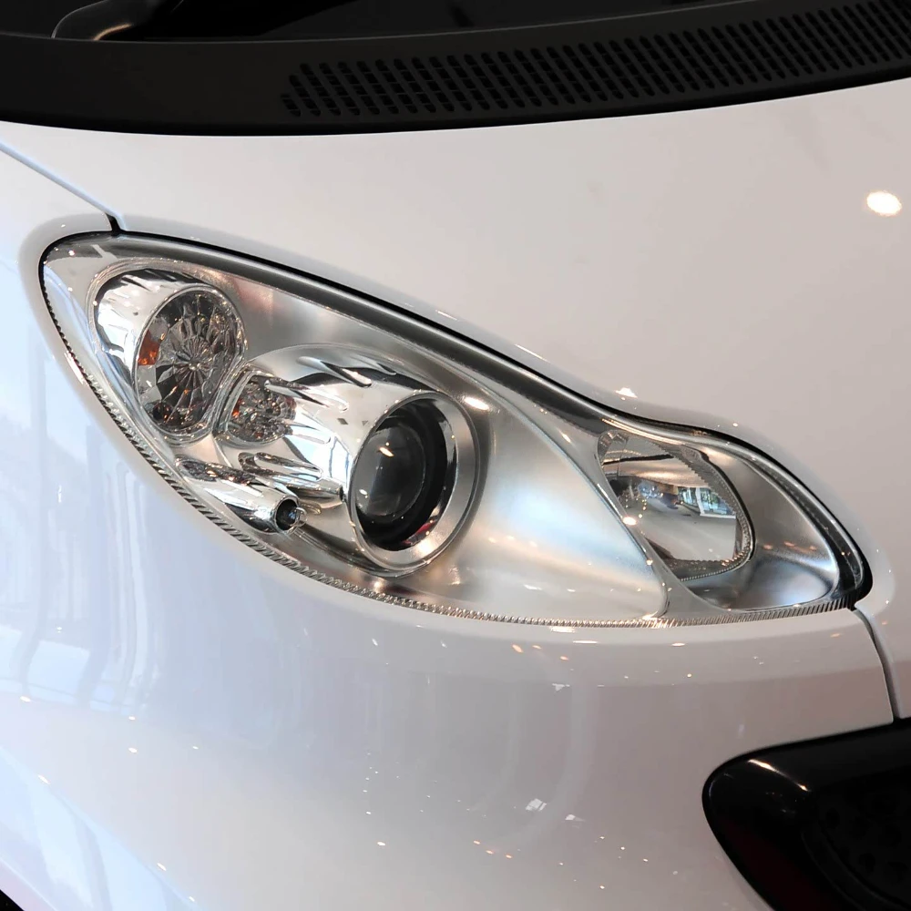 For Smart Fortwo W451 2009 2010 2011 2012 2013 2014 Front Headlight Cover Headlamp Lamp Shell Mask Lampshade Lens Plexiglass view 6