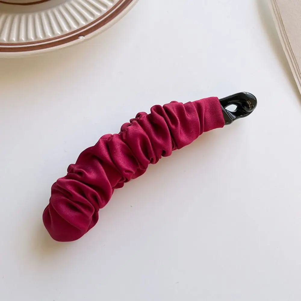 

Sweet Korean Style Cloth Banana Clip Hairpin Ponytail Holder Vertical Clip Headwear Hair Claw Bowknot Hair Clip Girls