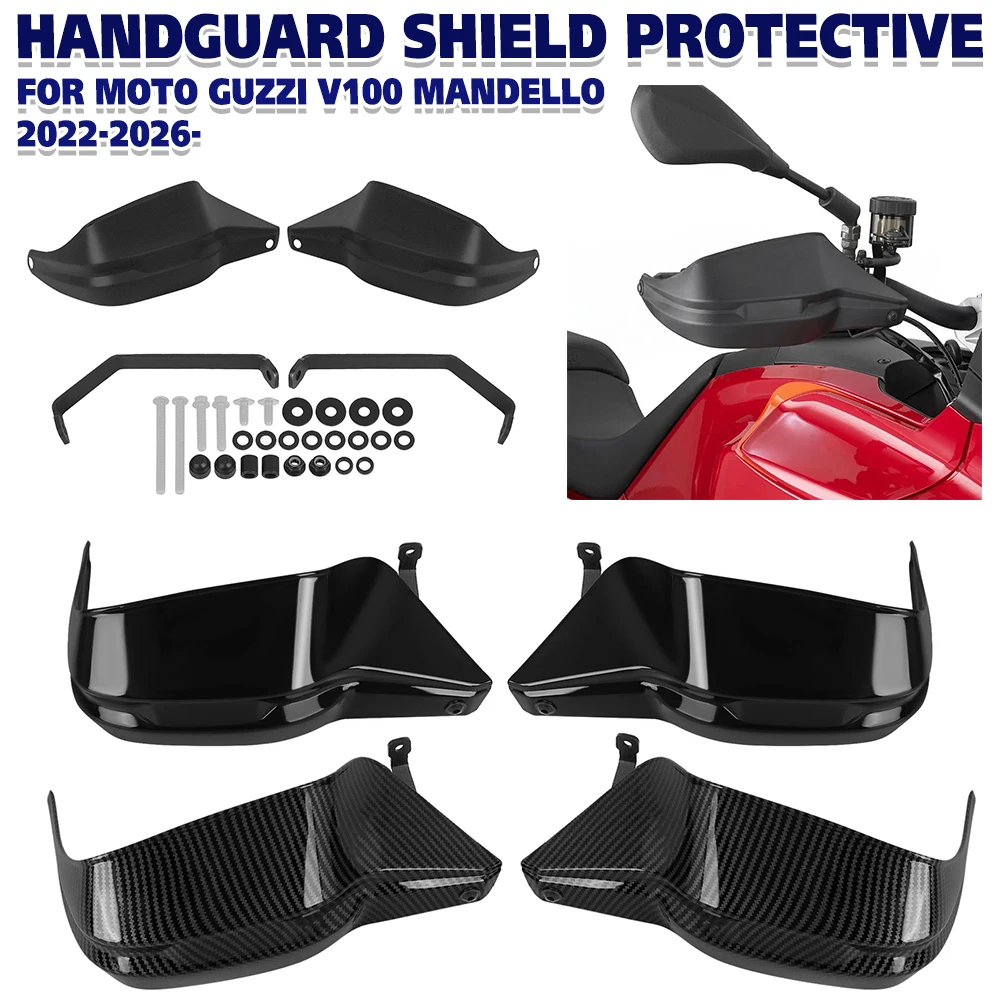 

For MOTO GUZZI V100 Mandello V 100 2022-2026- 2025 2024 Handguard Hand Shield Protector Hand Guard Handle Bar Cover Protective