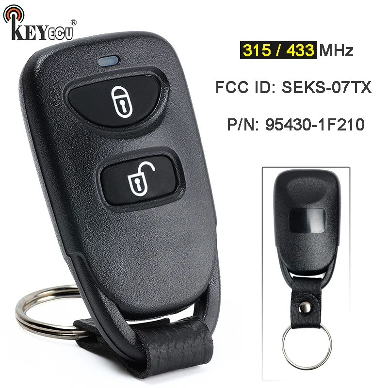 

KEYECU 315 / 433MHz FCC ID: SEKS-07TX P/N: 95430-1F210 Replacement Remote Key Fob for Kia Sportage 2005 2006 2007 2008 2009