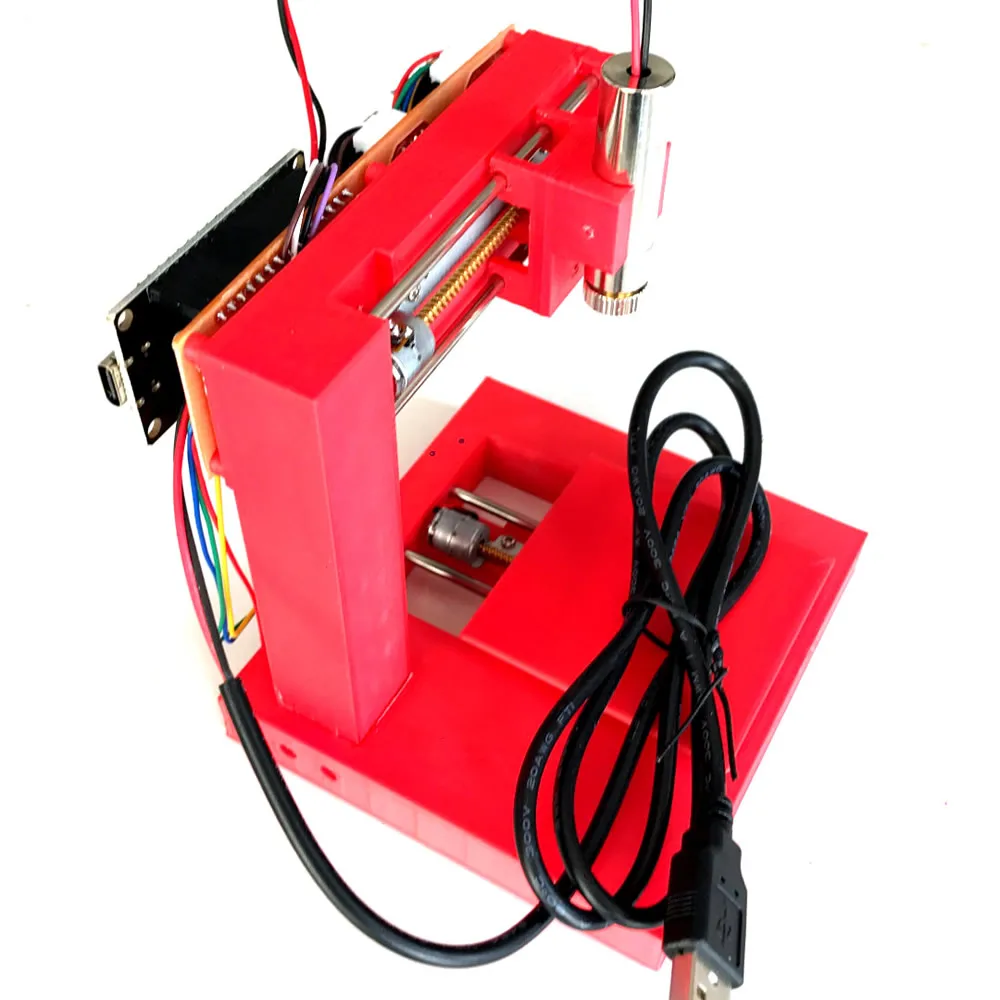 Miniature Handheld Laser Engraving Marking Plotter CD Drive Changed To Open Source GRBL Firmware DIY Based On ESP32