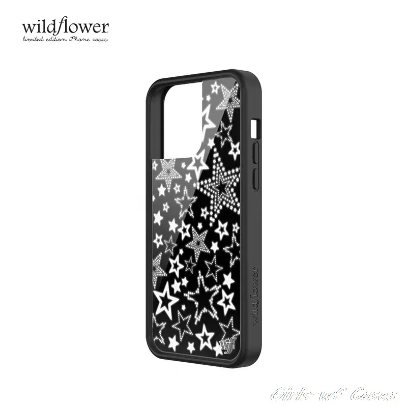 

Wildflower Star Girl Phone Case for iPhone 12 13 14 15 16 Pro Max Plus 16Pro 16plus wf Trendy Fashion Rock Girls Cover Cases