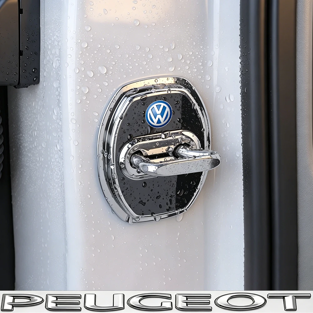 4 Stück Silikon-Türschloss-Schutzabdeckungen für VW Golf Tiguan T-Roc Polo Passat ID.4 T-Cross ID.3 Taigo ID.7 Atlas Beetle – Detail 2