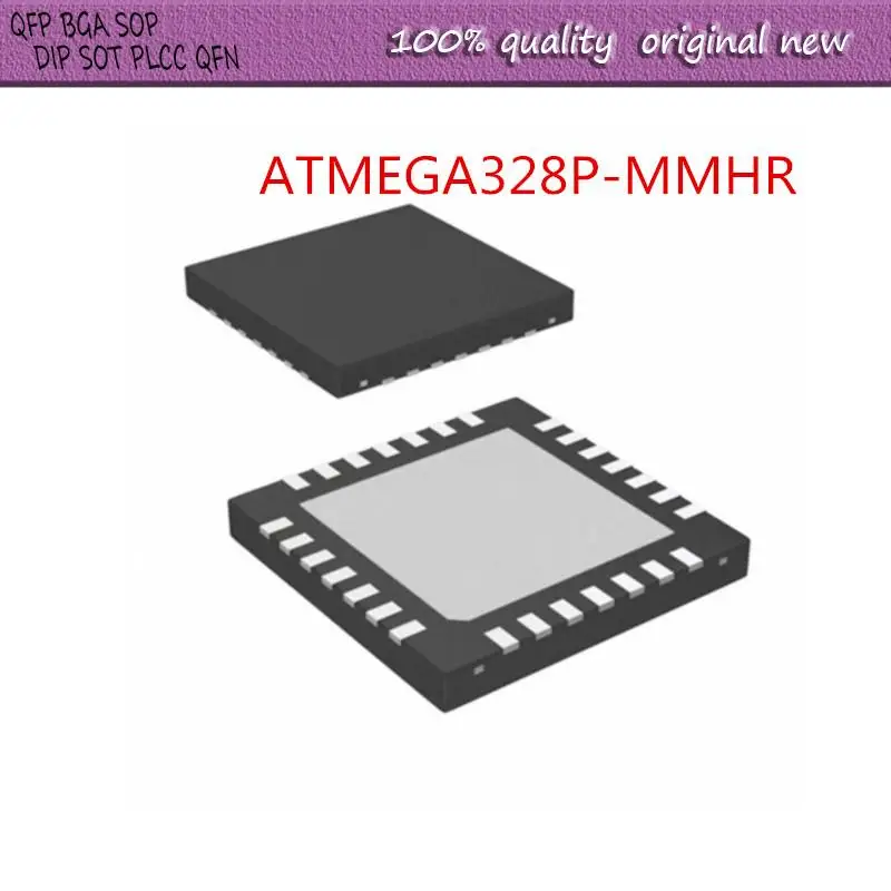 NEW    2PCS/LOT  ATMEGA328P-MMHR  ATMEGA328 ATMEGA328P ATMEGA328P-MM M328P   QFN-28