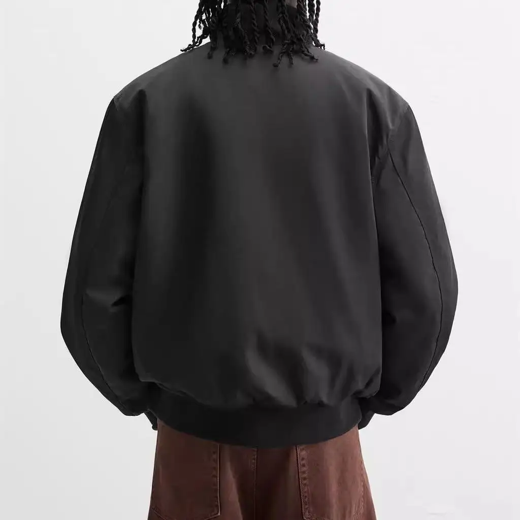 

Осень-зима, новое мужское модное городское пилотное техническое тканевое длинное пальто на молнии, куртка-стойка, молодежная верхняя одежда