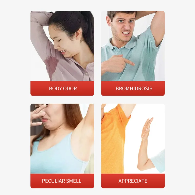Body Odor Health Care Solution Soothes Sweat Odor and Armpit Odor Portable Light Fragrance Body Odor External Care Deodorant