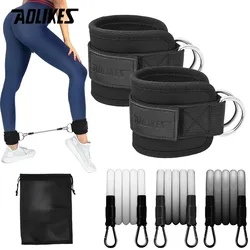 AOLIKES Ankle Resistance Bands, Ankle Bands for Working Out with Cuffs,Resistance Bands for Leg,Ankle Strap with Exercise Bands