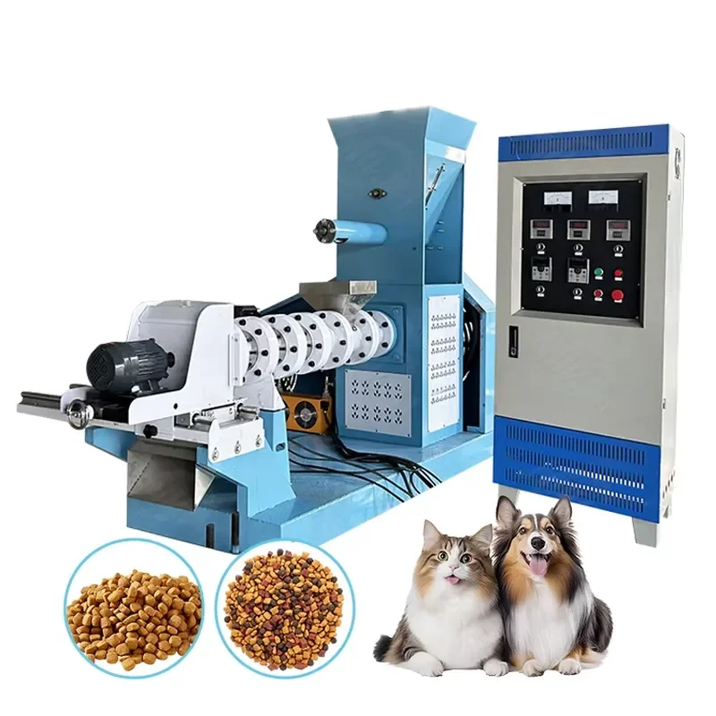 Feeds Pellet Maker Machine Pet Cat Dog Food Maker Fish Feed Extruding Machine Rabbit Feed Granulator Machine