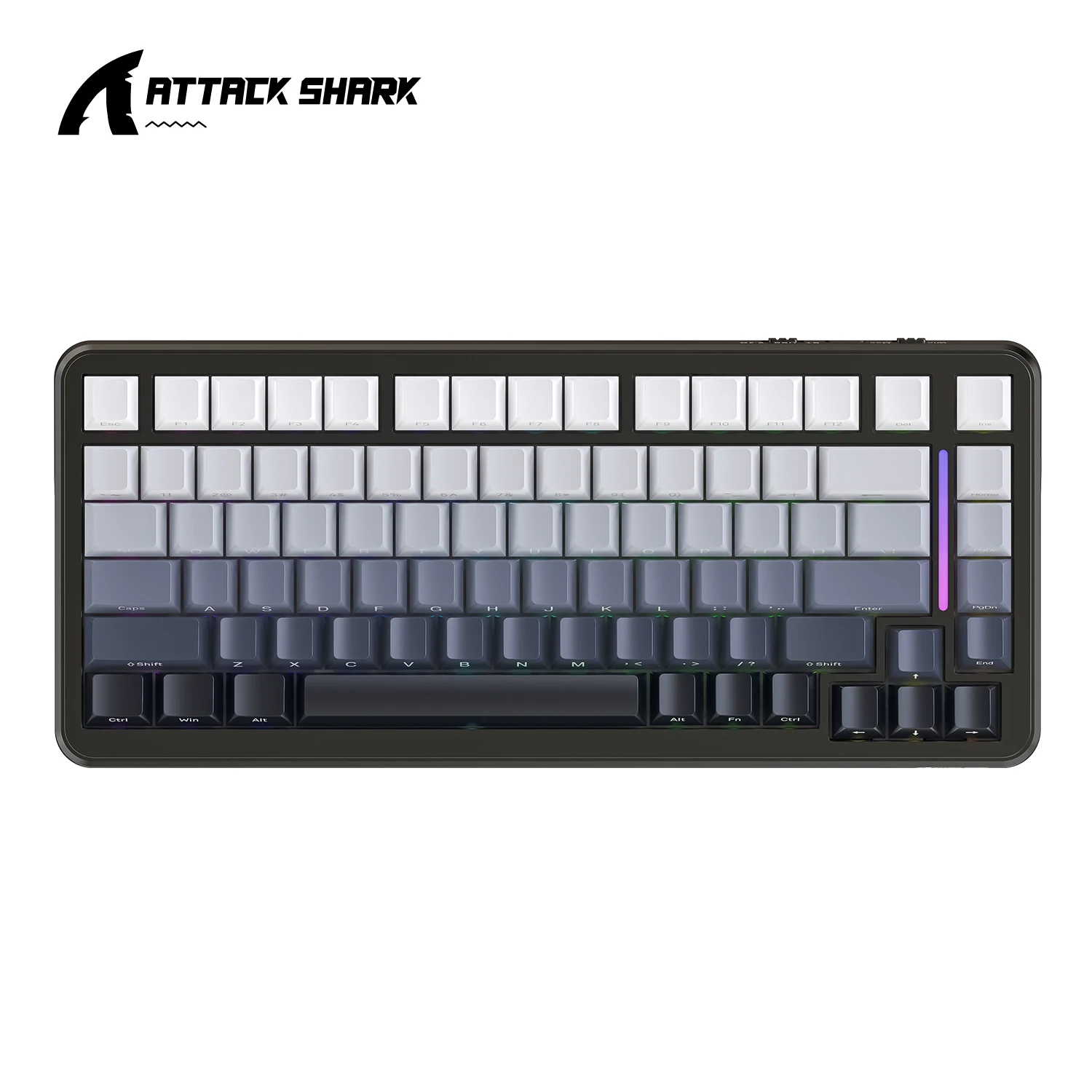 Attack Shark M86 Wireless Keyboard, RGB Lighting, Tri-Mode Connectivity, Gasketed Construction, Hot Swap, WINDOES/MACOS /LINUX