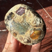 Natural Jasper Palm Stone Crystal Reiki Healing Stone
