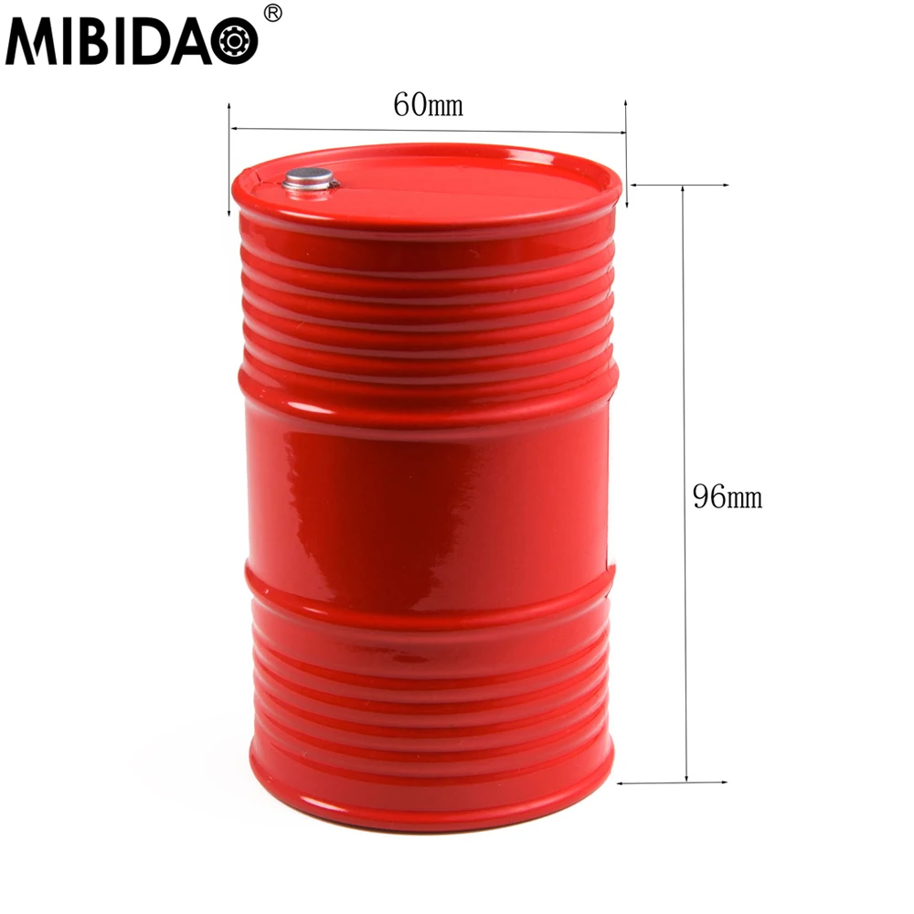 MIBIDAO RC Car Plastic Simulated Mini Fuel Tank Oil Drum Tools For 1/10 Axial SCX10 90046 TRX4 TRX6 D90 D110