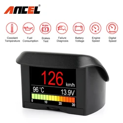 Ancel A202 OBD2 Scanner Automobile On-board Computer Car Digital OBD 2 Computer Display Speed Fuel Consumption Temperature Gauge