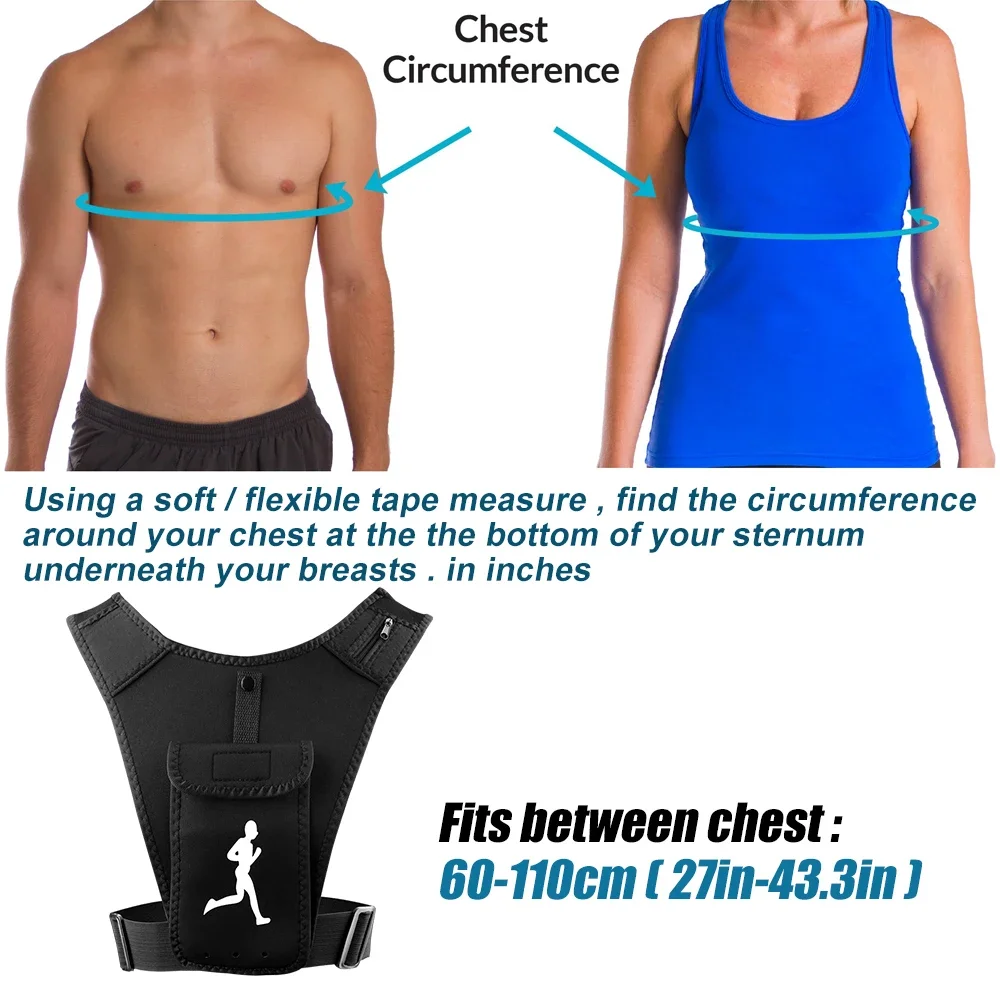 XQQMXX 1Pcs Running Vest Phone Holder for Men Women, Cell Phone & Key Pouch, Hydration Vest Train Free Workout Gear -Lightweight