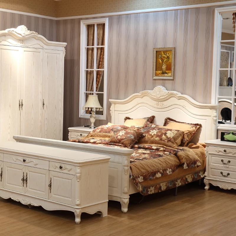 

High End Waterproof Double Bed Bedroom Queen Modern Queen Bedroom Beds Twin Luxury Headboard Wood Camas De Dormitorio Furniture