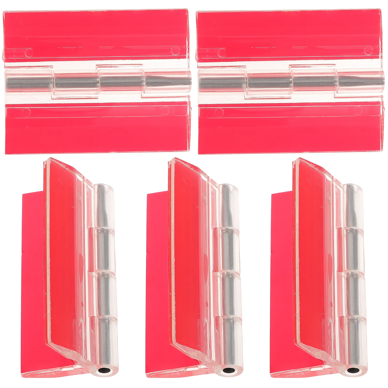 5 Pcs Loose Leaf Self-adhesive Hinge Cabinet Hinges Mini Acrylic for Kitchen Cabinets Continuous