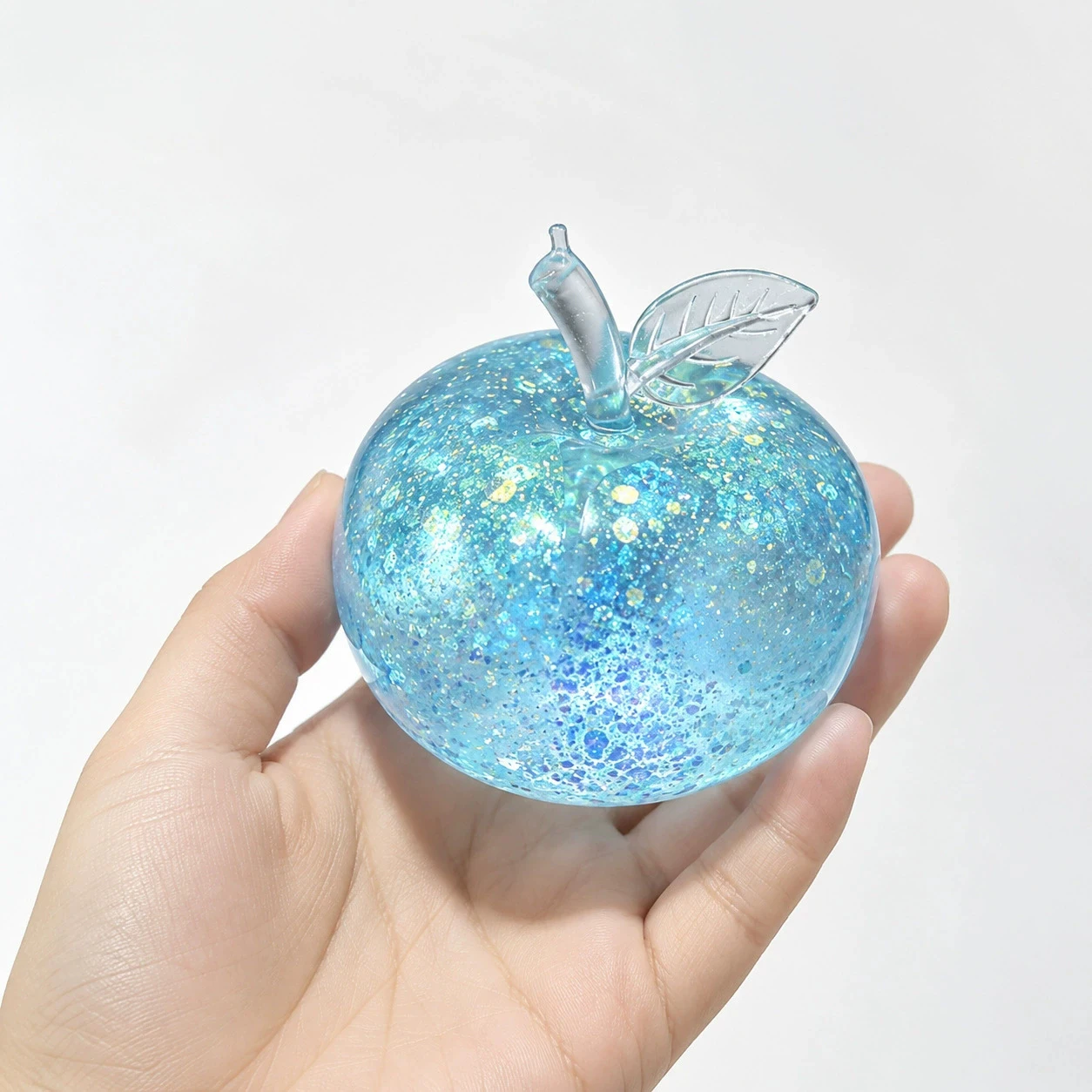 Green Apple Blue Maltose Squishy Toys Anti Stress Sensory Fidgets Toy for ADHD Autism Slow Rebound Squeeze Toy for Adults Kids - view 5