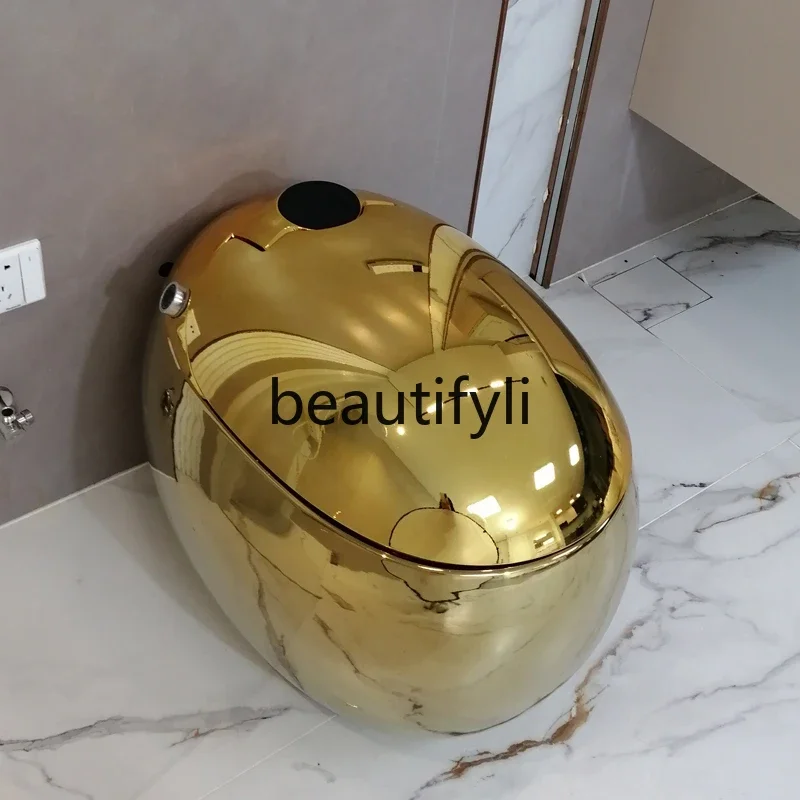 

European-style household integrated golden egg smart toilet, fully automatic no water pressure limit household electric toilet