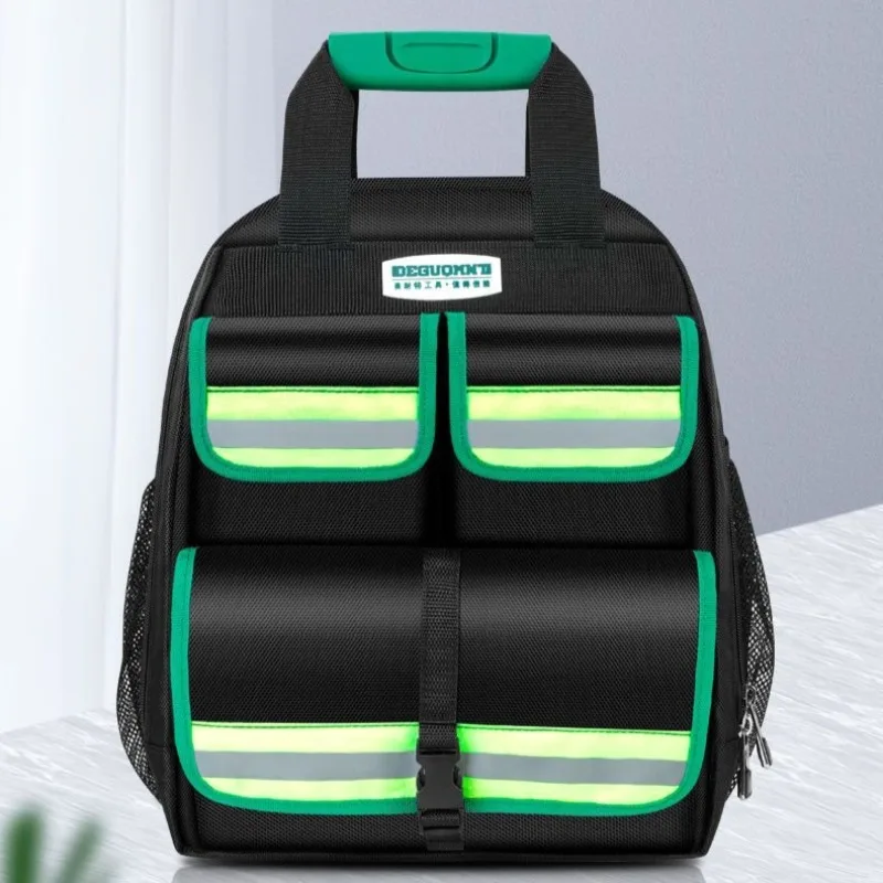 Oxford Multifunctional Tool Backpack Electrician Professional Portable Wear-resistant Tool Bag Tools Accessories Organizer