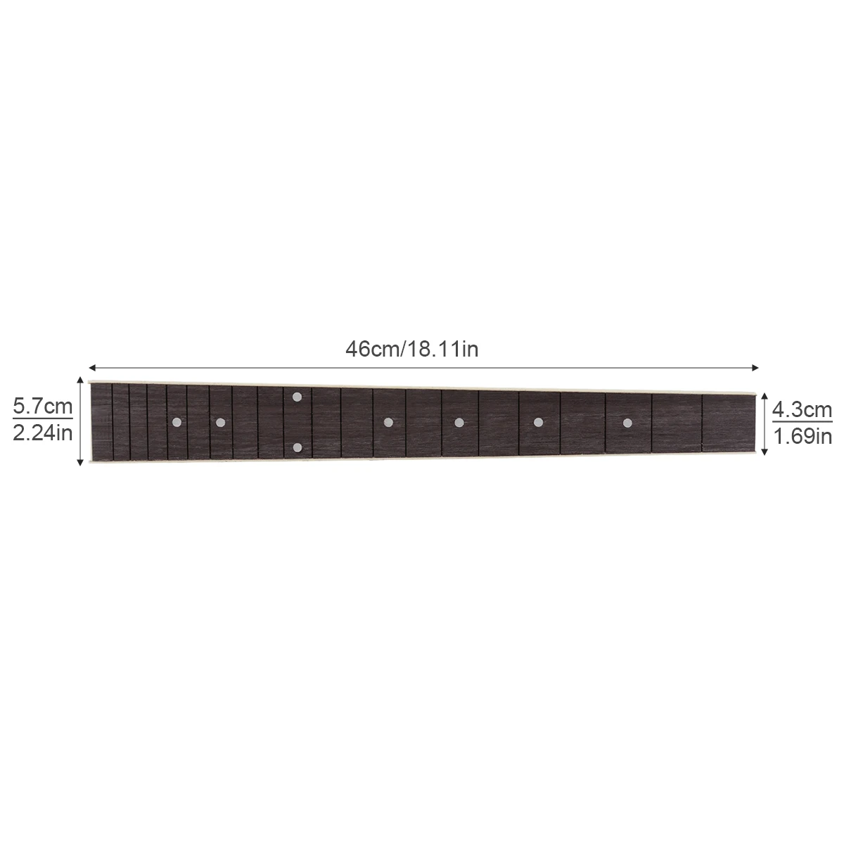41inch Acoustic Guitar Fingerboard 20 Fret Rosewood Fretboard Inlay Shell Sound Point with ABS Edge Guitar DIY Parts