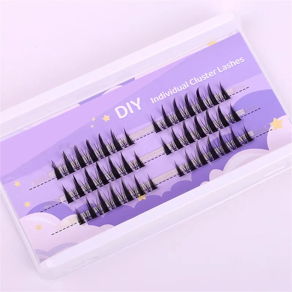 Little Devil False Eyelashes Reusable Cluster 3D Effect Lashes Individual Lashes False Eyelashes Manga Lashes