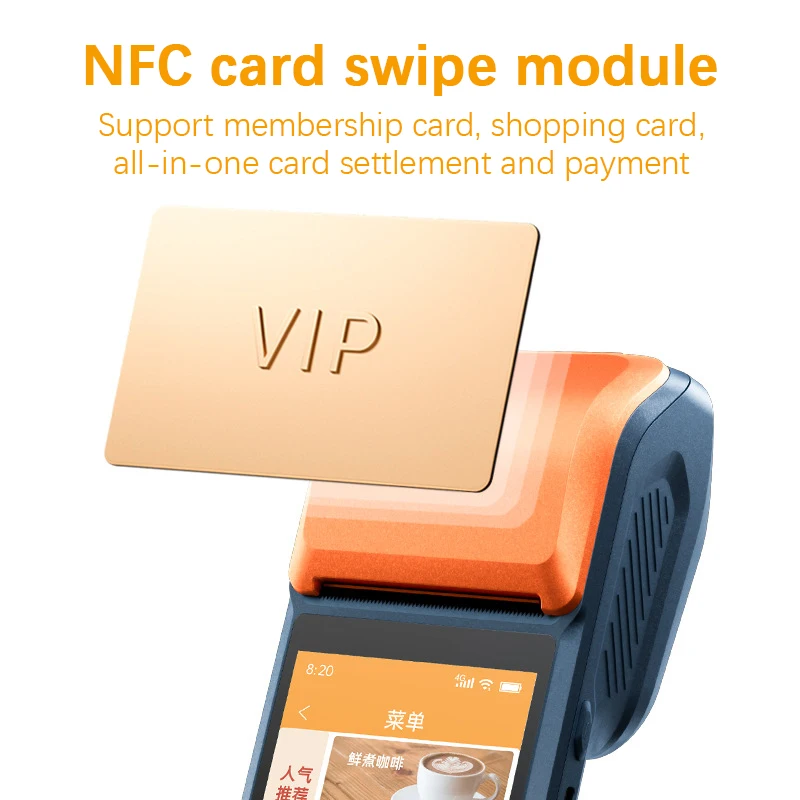 New Arrivals WIFI NFC Android Terminal Payment Cash Register Mobile Handheld TPV Pos System With Printer