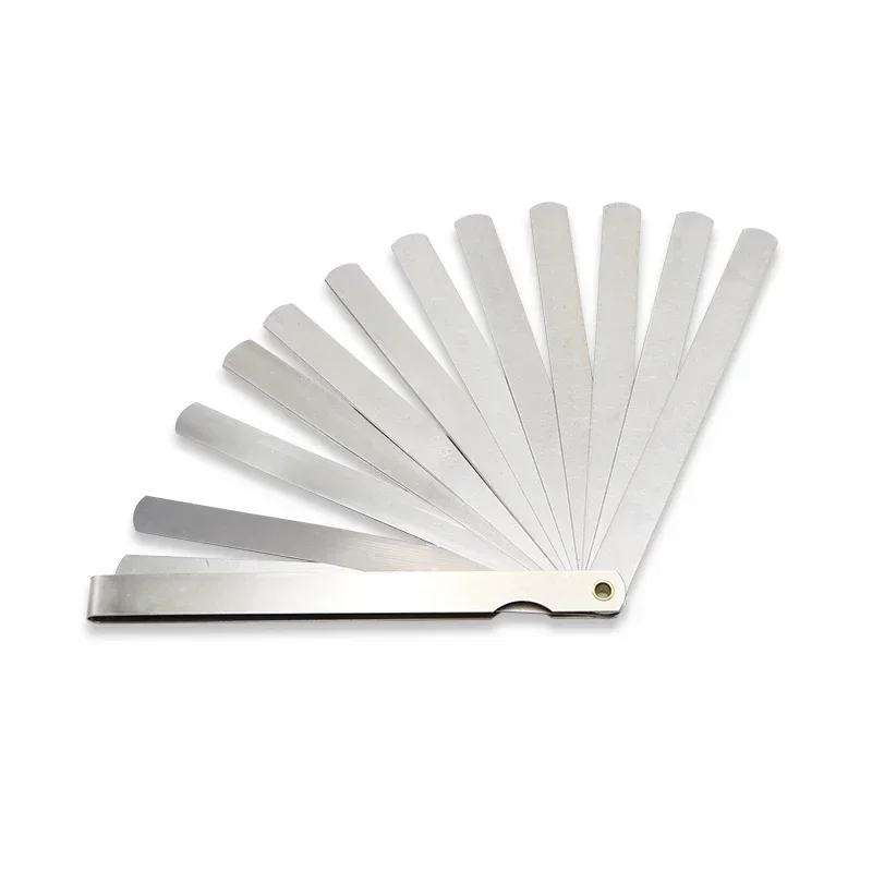 SHAHE Portable 150 mm Length 17 Blades Feeler Gauge Metric Feeler Gauge 0.02-1.00 mm Measurement Tool