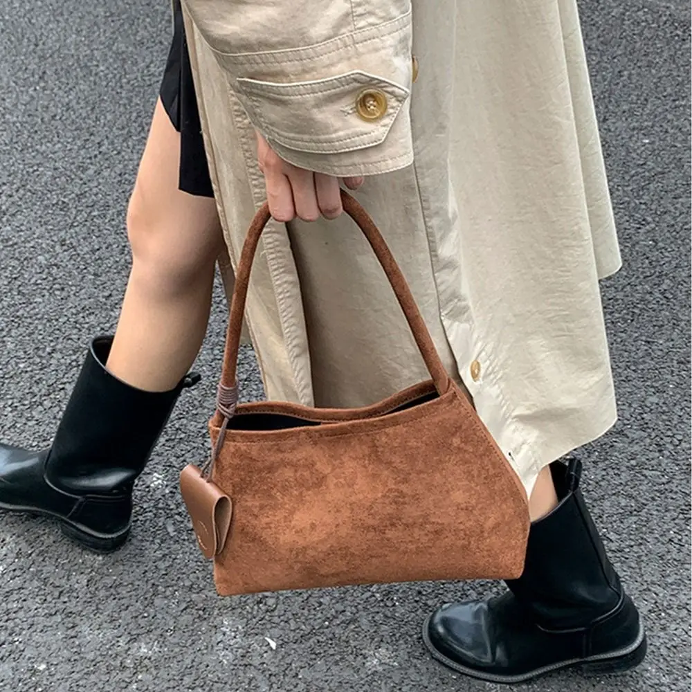 Casual Multicolor Shoulder Bag PU Frosted Underarm Bag Comfortable Handle Large Capacity Handbag Gift image 6