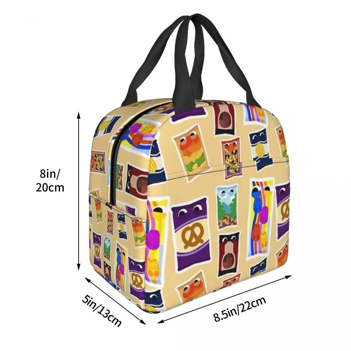 Snakpod Bugsnax Pack Fan Art Kinda Bug Lunch Bags Insulated Bento Box Portable Lunch Tote Picnic Bags Cooler Thermal Bag