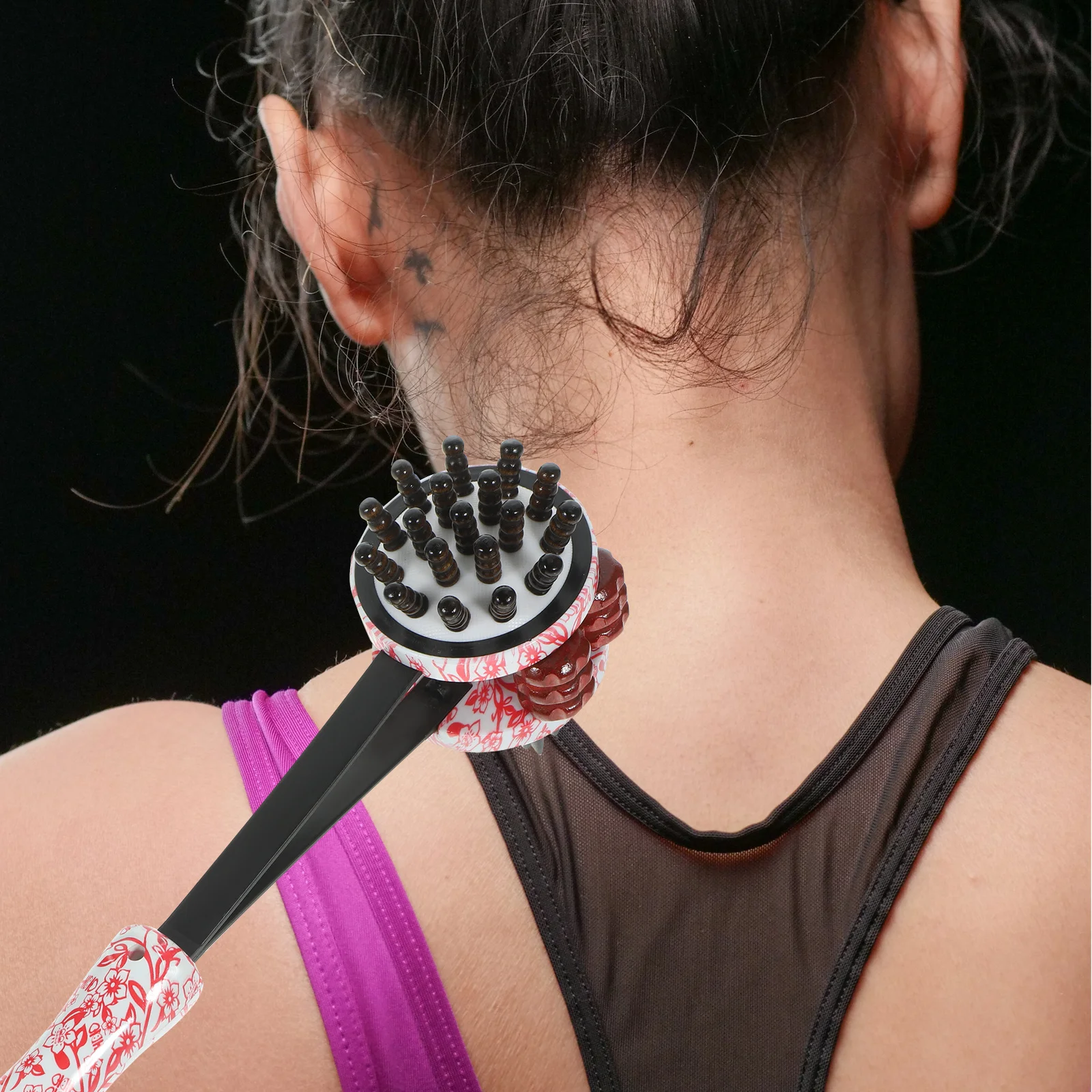 

Массажный ролик, прочный пластиковый ролик для мышц, ручной массажер для тела, облегчение боли, массажный инструмент для спины, шеи, ног, стимуляция глубоких тканей