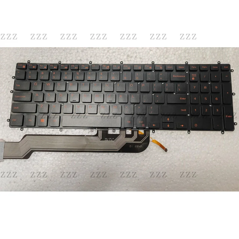 ZZ NEW FOR DELL Latitude 3590 Vostro 5568 7570 7580 Keyboard Red Backlit US