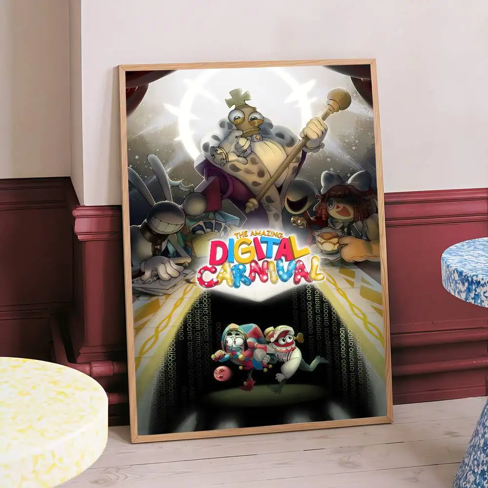 أنيمي السيرك الرقمي المذهل نوعية جيدة يطبع والملصقات للماء ورقة ملصق مقهى بار الملصقات ملصقات الحائط
