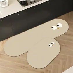 Kitchen non-slip and oil-proof scrubbable leave-in floor mat Diatom mud absorbent floor mat