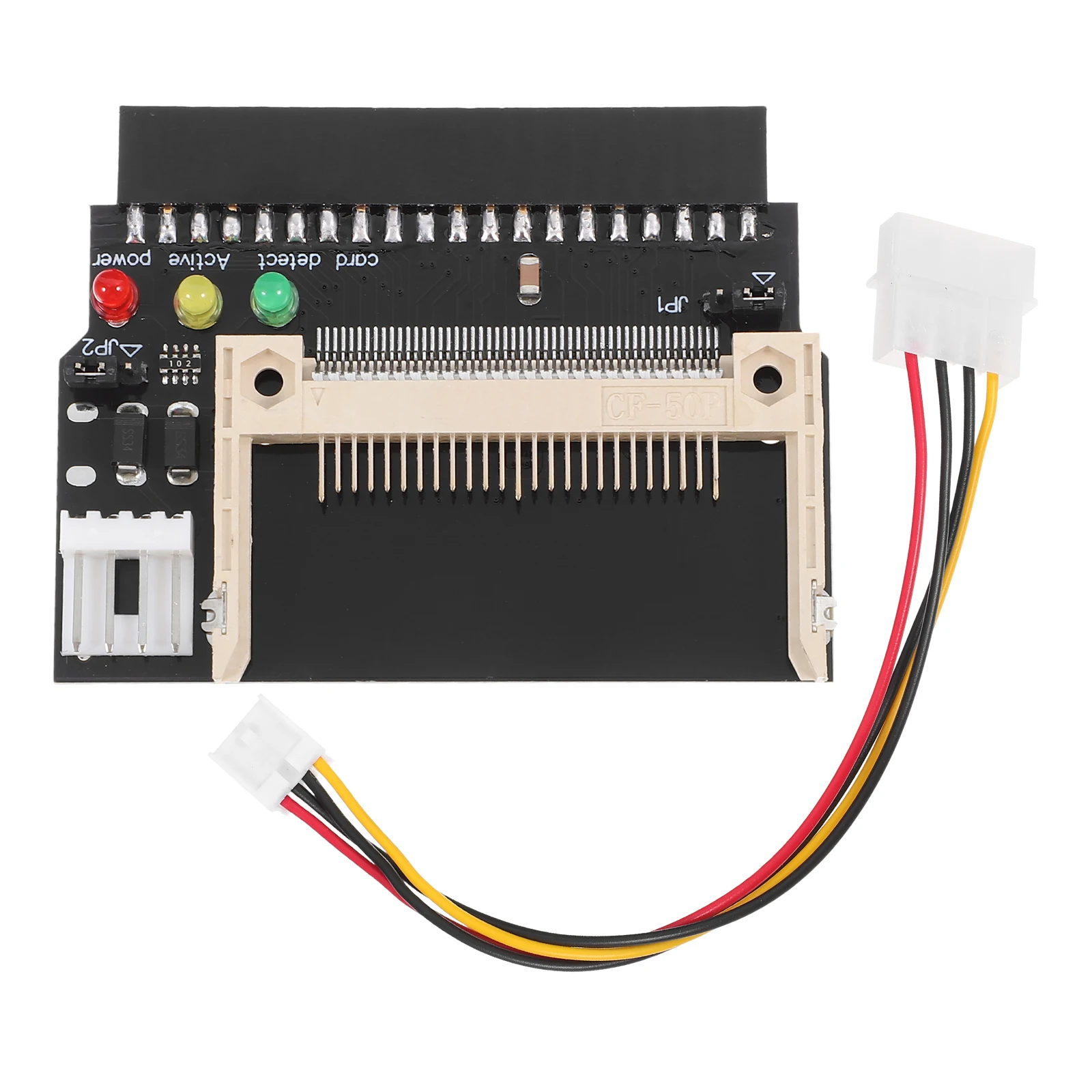 

To Cf Adapter 3 Led Indicators Compact Flash Converter 3.5 Inch 40Pin Power Cable Black Color Converter Cf