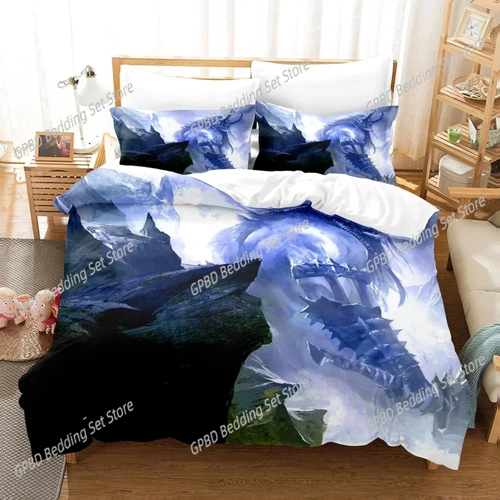 

Fantasy witch Dragon Alien World Comfortable Duvet Quilt Cover Pillowcase Bedding Set Children Bedroom Decoration Home Textile